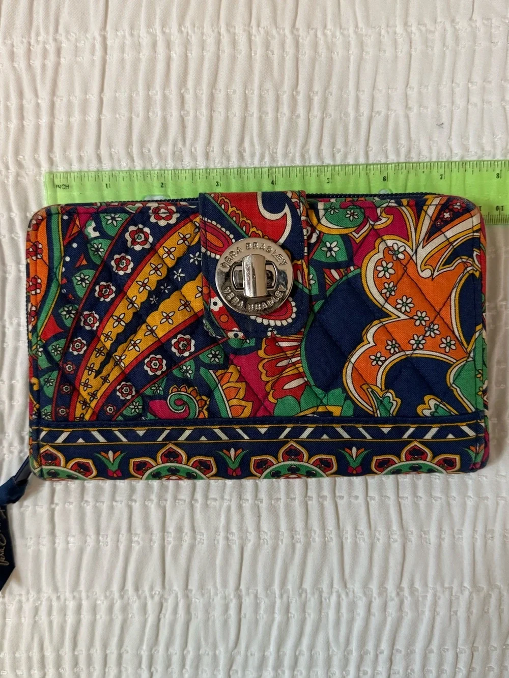 Vera Bradley Venetian Paisley Quilted Zip Wallet